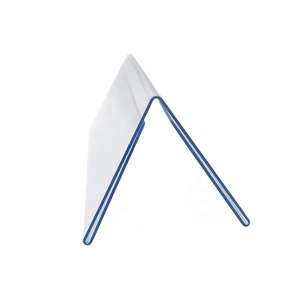 V-Shape White PVC Acrylic Office Desktop Name Plate Business Card <b>Table</b> <b>Number</b> <b>Holder</b> Stand Eco-Friendly Easy Installation - Product Image 5