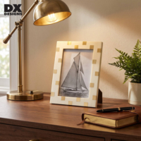 Bingkai Foto MDF Kotak-kotak DX Designs 4x6 5x7 6x8 8x10 Inch Bingkai Foto A4 Kustom untuk Pajangan Meja Dekorasi Rumah Grosir