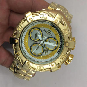 Montre de sport pour homme INVIC, à vente chaude, écologique, boîtier en alliage, grand cadran, bracelet en acier inoxydable, non mécanique - Product Image 2