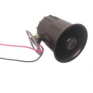 แตรไฟฟ้า 12V ลำโพงสัญญาณเตือนภัยรถยนต์อเนกประสงค์ ทวีตเตอร์กำลังสูง สำหรับใช้ในยานยนต์วิศวกรรม สีดำ - Product Image 2