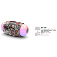 Altavoz LED RGB Inalámbrico BT Portátil, Subwoofer Activo, Bajo Estéreo, para Fiestas al Aire Libre, Batería, Computadora