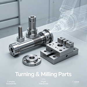 Custom CNC Machining Processing Fabrication Casting Engineering Build Production Manufacturing Prototyping Parts Service Expert