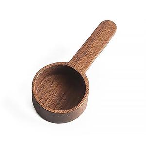 8g Walnut Wooden Measuring Spoon Scoop <b>Coffee</b> Beans Bar Kitchen Home Baking Tool Measuring Cup Measuring Tools - Product Image 3