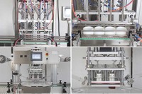 HZPK Machines automatiques de remplissage linéaire, de thermoscellage et de bouchage pour liquides et pâtes, ligne de production pour bouteilles, canettes et bocaux, matériaux de qualité alimentaire