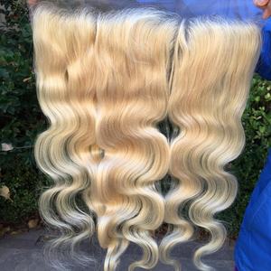 黑色星期五特卖高质量的婴儿头发613金发高清薄/透明瑞士蕾丝封闭/正面 - Product Image 3