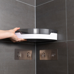 Kệ Góc Phòng Tắm Bằng Nhựa <span class=keywords><strong>ABS</strong></span> Và AS Chất Liệu Kệ Gắn Tường Kệ Góc Trong Phòng Tắm - Product Image 2