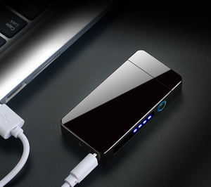 <span class=keywords><strong>Briquet</strong></span> USB à double arc, <span class=keywords><strong>briquet</strong></span> créatif simple pour homme, <span class=keywords><strong>briquet</strong></span> personnalisé avec logo - Product Image 5