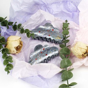 YIYI strass fermagli per capelli segno zodiacale LEO punto di diamante disegno di testo da donna pince cheveux Grey grandi capelli coreani - Product Image 6