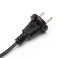 Cordon d'alimentation CA européen VDE à 2 broches, 220~250V 16A, noir, extrémité femelle IEC, appareil électroménager IP35
