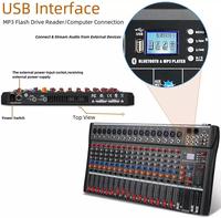Console de mixage professionnelle Depusheng DX16 16 canaux, interface USB, mixeur audio professionnel pour karaoké
