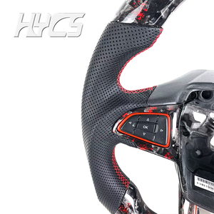 พวงมาลัยคาร์บอนไฟเบอร์สำหรับรถแข่งฟอร์ดโฟกัส MK3 MK2 2015 2016 <span class=keywords><strong>2018</strong></span> 2019ปรับแต่งได้ตามต้องการ - Product Image 5