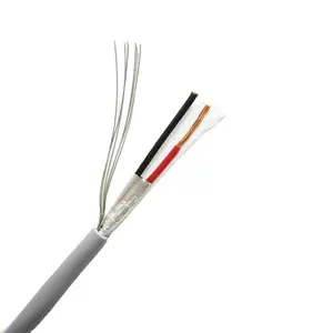 Alarm cable UL factory direct Shield/Unshield 22 AWG 2 Cores PVC Jacket