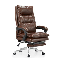 Fauteuil de Direction en Cuir PU Personnalisable pour PDG et Cadres, Chaise de Bureau Pivotante et Ensemble Bureau – Canton Fair 2025