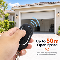 Télécommande ALUTECH AT-4N 433,92 MHz 4 boutons pour ouvre-porte de garage, transmetteur porte-clés à code d'apprentissage