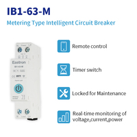 Interruptor de Circuito Inteligente Wi-Fi Serie Eastron IB1-63, Control Remoto por Aplicación Smart Life, Interruptor de Circuito Inalámbrico