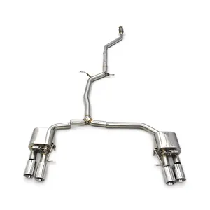 Deleville Catback Exhaust For Audi A4/A5 B8/B9 2.0T 2016-2023 Stainless steel exhaust pipe vacuum pump valve system manufacturer