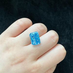 Diamante CVD Suelto Azul Intenso de Corte Radiante de 10.11CT VS1, Diamante Cultivado en Laboratorio de Color Fantasía, Gran Venta - Product Image 1