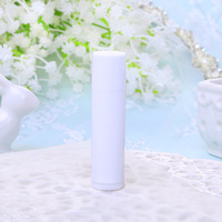 Tube vide pour baume à lèvres, tube personnalisé pour baume à lèvres 5g, transparent, noir, blanc, en plastique cosmétique avec capuchon à clapet, pour soins de la peau numériques