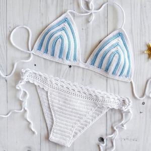 Bikini de Ganchillo Hecho a Mano Personalizado con MOQ de 50 Unidades, Sexy y Atractivo para Chicas de 18 Años, Traje de Baño de Dos Piezas, Bikini de Tiras para Mujer - Product Image 2