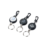 Holesale-Carretes de plástico con insignia, Anguila retráctil, para olders