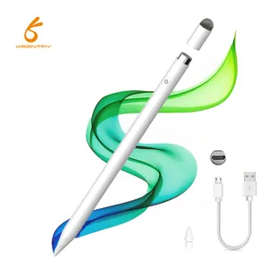 2 ב 1 מותאם אישית לוגו קיבולי מגע מסך סין מתכת פעיל Tablet עט חרט עבור iPad עם לוגו מותאם אישית S עט