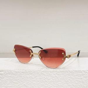 Gafas de Sol de Diseño Personalizado Color Rosa, Montura Pequeña, Sin Marco, Ovaladas, con Degradado de Color, Unisex, de Lujo para Mujer - Product Image 1