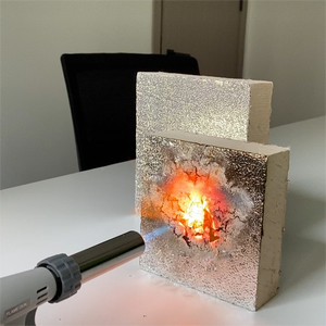 Panel <span class=keywords><strong>de</strong></span> Pared Ignífugo Clase B1, Panel <span class=keywords><strong>de</strong></span> Espuma Fenólica para Techo, Pared y Suelo, Material Aislante Térmico - Product Image 5