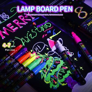 Pizarra Fluorescente Especial, Borrable, Luminosa, Electrónica, para Publicidad, Pizarra de Acuarela/Blanca, Juego de Marcadores para Graffiti DIY - Product Image 4