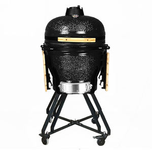 Griglia Kamado in Ceramica Nera Serie R di KIMSTONE, Barbecue da 22 Pollici per Giardino, Produzione di Fabbrica - Product Image 1