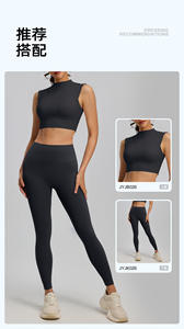 Top Deportivo Corto para Mujer, Sin Mangas, de Secado Rápido, Ajustado, Ecológico, Elástico, con Relleno, para Fitness y Yoga - Product Image 4