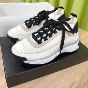 Zapatos de Diseñador de Lujo 2026, Nuevas Zapatillas de Mujer con Suela Gruesa de Cuero, Edición Primavera-Otoño, Negro, Rosa, Blanco, con Aumento de Altura Interior - Product Image 5