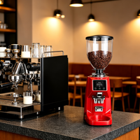 Machine à moudre le café électrique en acier inoxydable Sifei, capacité de 500 g, design minimaliste écologique pour espresso et café