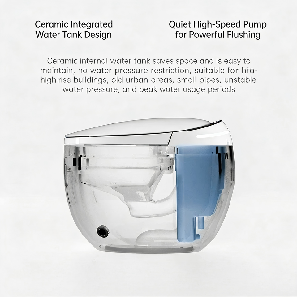 Hotel Auto Sensor Flush Intelligent WC Bidet Commode Toilet Bowl ...