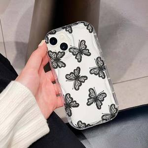 <span class=keywords><strong>Meilleur</strong></span> Prix Papillon Imprimer Crème Glacée Vague Bord Silicone TPU Housse de Téléphone Portable pour <span class=keywords><strong>Iphone</strong></span> X Xr Xs Max <span class=keywords><strong>11</strong></span> 12 13 14 15 16 17 - Product Image 4