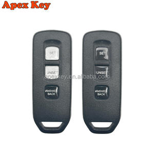 Remplacement de clé de moto intelligente Hon-da de haute qualité, coque en ABS noire - Product Image 1