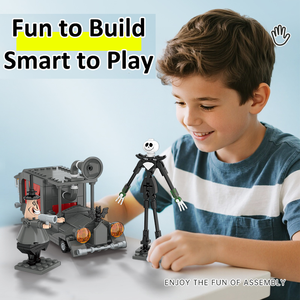 CAYI Horror Halloween Toy 346PCS Building Block Set Noche antes de Navidad Halloween Town Jack Mayor Toy Kit Regalos para niños - Product Image 5