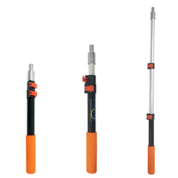 Manche d'extension ultra-compacte à 2 sections, mini-perche portable pour le nettoyage intérieur et détaillé des voitures, facile à ranger