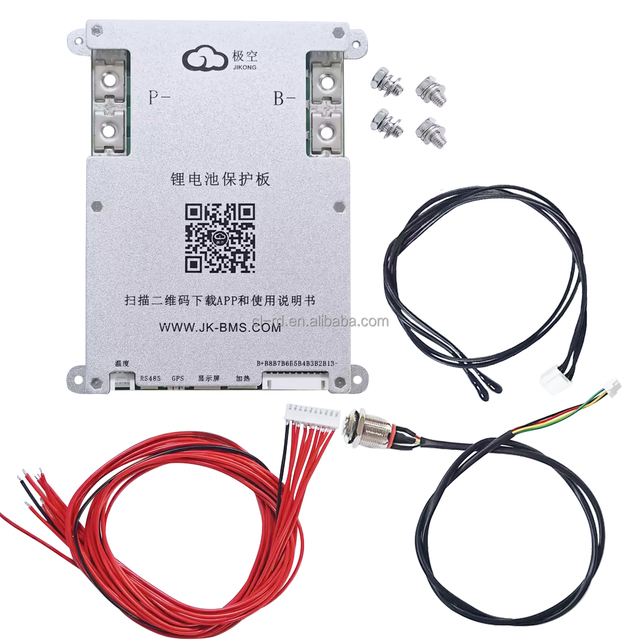 Original JK Smart Bms 1A 2A Active Balance 3S 4S 5S 6S 7S 8S 12V 24V 100A 200A 300A Lifepo4 Li Ion Bms with on off Power Button