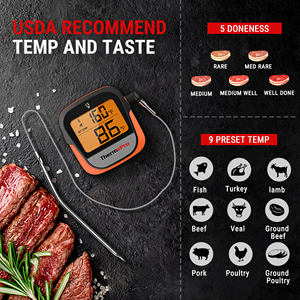 Thermopro TP901 Thermomètre <span class=keywords><strong>de</strong></span> <span class=keywords><strong>cuisson</strong></span> <span class=keywords><strong>connecté</strong></span> Bluetooth sans fil Thermomètre à viande numérique à rétroéclairage tactile - Product Image 5