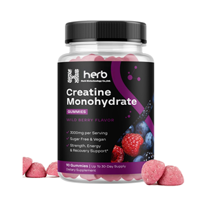 ODM/OEM Private Label Pure <b>Creatine</b> <b>Monohydrate</b> for Muscle Growth Strength Boost Vegetarian <b>Creatine</b> <b>Monohydrate</b> Gummies - Product Image 1