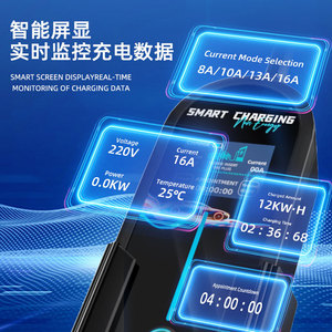 ปืนชาร์จรถยนต์ไฟฟ้า Horned Ant Type 2 กำลังไฟ 7kW 16A แบบพกพา พร้อมระบบล็อคป้องกันการโจรกรรม สำหรับใช้ในบ้าน - Product Image 5