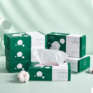 Boxed Packing Interfloding Cotton 3 Ply Custom Box Facial Tissue Paper