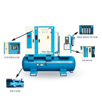 Compresseurs d'air à vis sans huile 15KW 20KW 22KW à forte demande pour découpe laser, alimentation CA 380V, usage industriel