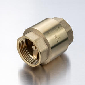 Vanne anti-retour en laiton Tangke DN15, installation rapide, boule tout en cuivre, vertical, droit, fileté, en laiton - Product Image 1