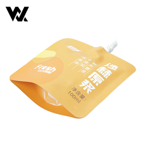 定制不含 BPA 哑光 200ml 250ml 500ml 液体水、果汁、能量凝胶带嘴吸管袋，带防篡改封口盖 - Product Image 3
