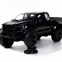 SJY-R12-01Q Camioneta Todoterreno Eléctrica RC F-150 Raptor 4WD a Escala 1:12, Metálica, Resistente al Agua (3-5cm), Lista para Usar