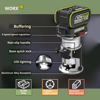 Recortadora de Bordes para Madera Inalámbrica WU560, Máquina de Tallado de Madera con Batería Sin Escobillas, Enrutador Eléctrico para Trabajar la Madera