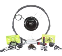 Kit de conversion de vélo électrique 48V 1500W avec moteur de moyeu avant pour roue de 26 pouces (sans batteries)