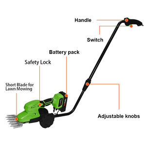 20V Li-ion industriel électrique bricolage coupe-herbe arbuste élagage bordure cisaillement portable sans fil taille-<span class=keywords><strong>haie</strong></span> poignée télescopique - Product Image 6