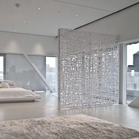 Panneau de séparation décoratif en aluminium découpé au laser, finition thermolaquée, design moderne, installation facile, résistant aux intempéries